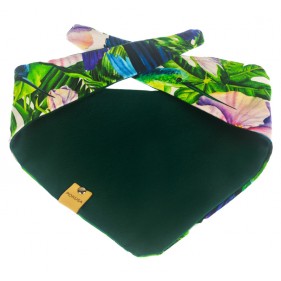 Dwustronna bandana - wzór: tropical forest - modny gadżet