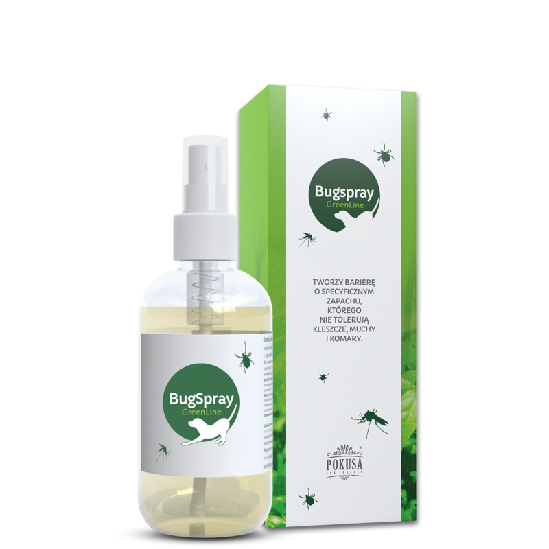 GreenLine BugSpray - olejek na kleszcze - naturalny kosmetyk dla psów