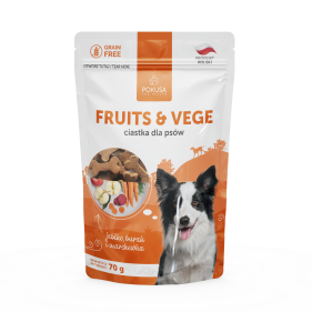 Natural treats  
 
 crunchy and aromatic 
 100% natural 
 a tasty and healthy addition to your diet 
  Healthy Dog Cookies - Fruits&Vege