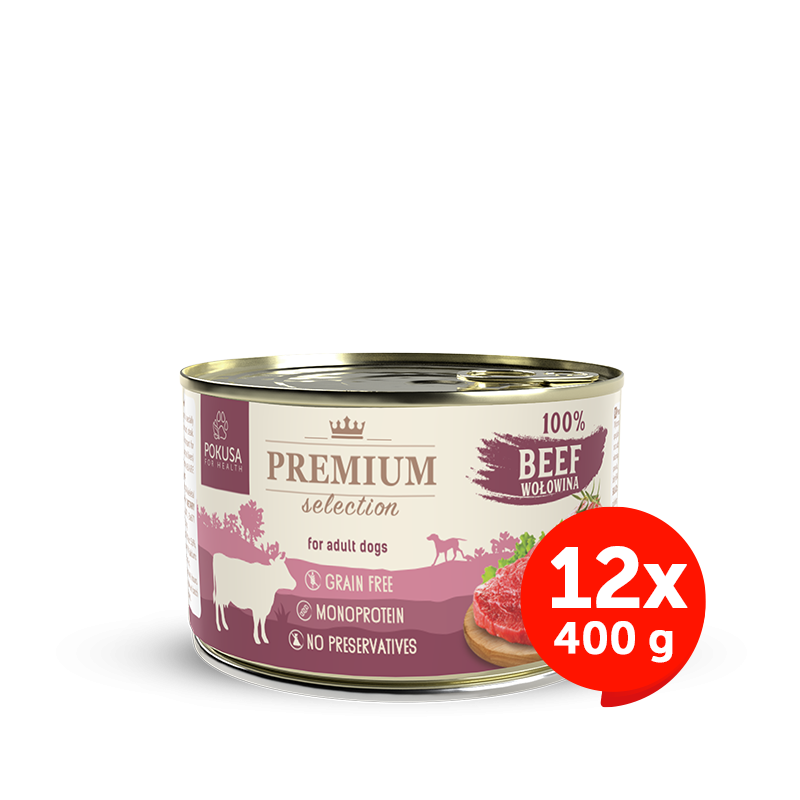 PREMIUM SELECTION WET FOOD 100% BEEF PREMIUM SELECTION WET FOOD 100% BEEF