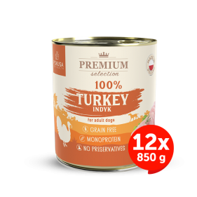 Wet dog food - 100% turkey - Premium Selection