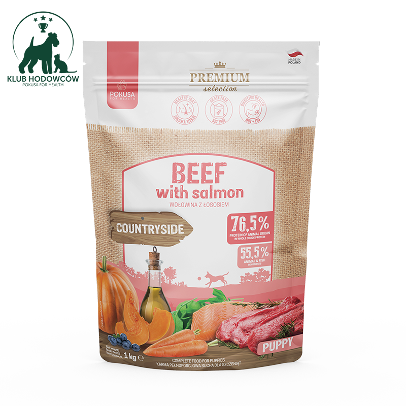 Premium Selection Beef with Salmon Puppy
