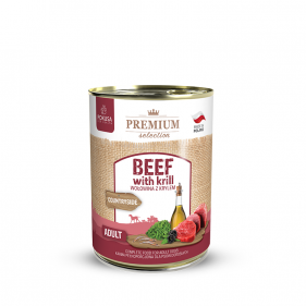 Premium Selection - beef whith krill - wet food