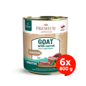 Premium Selection - goat with carrot - wet food