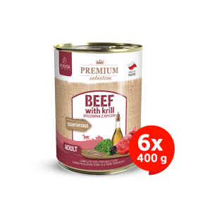 Premium Selection - beef whith krill - wet food