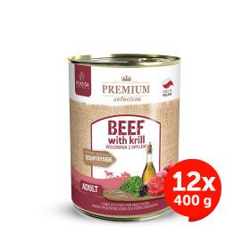 Premium Selection - beef whith krill - wet food