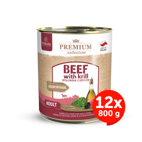 Premium Selection - beef whith krill - wet food