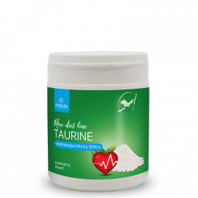 Natural supplement supporting the health of dogs and cats:   
 
 essential in daily diet, especially for cats that are unable to synthesize it... Taurine - natural supplements
