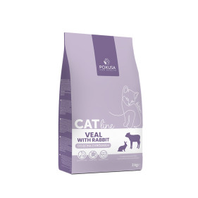 Dry food kittens - veal with rabbit - CatLine