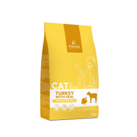 Dry cat food- turkey with veal - CatLine