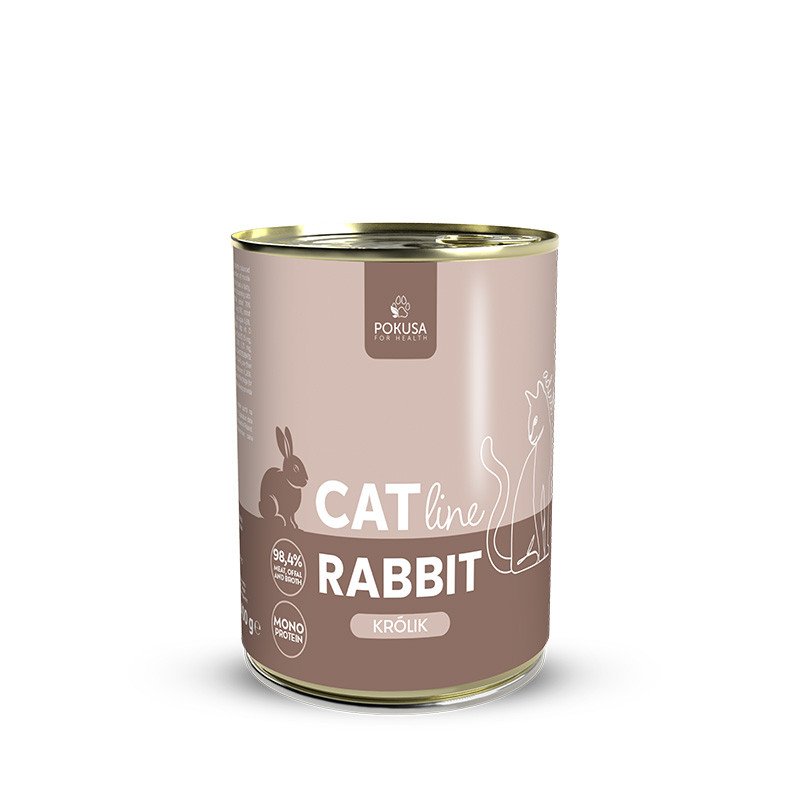 Premium Selection - rabbit - wet food for adult cats