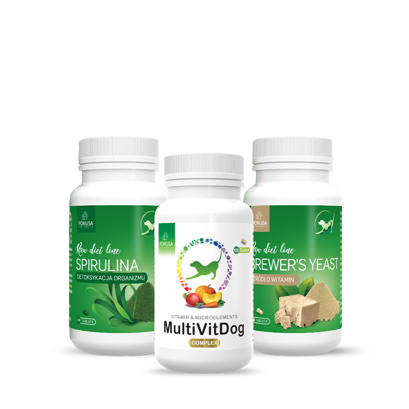 A set of vitamins for small dogs