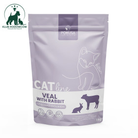 FOR LAYETS CatLine - veal with rabbit - dry food for kittens