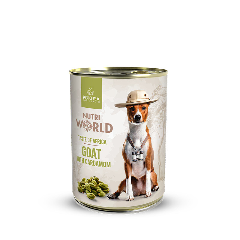 Wet dog food with goat – World Flavors Africa – Nutri World Wet dog food with goat – World Flavors Africa – Nutri World