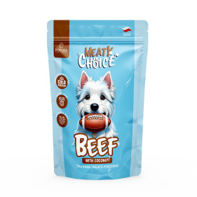 MeatyChoice Beef with Coconut - smaczki treningowe