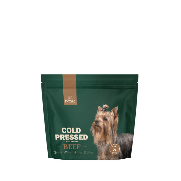 Cold Pressed Adult Dog Food Beef Monoprotein Size S