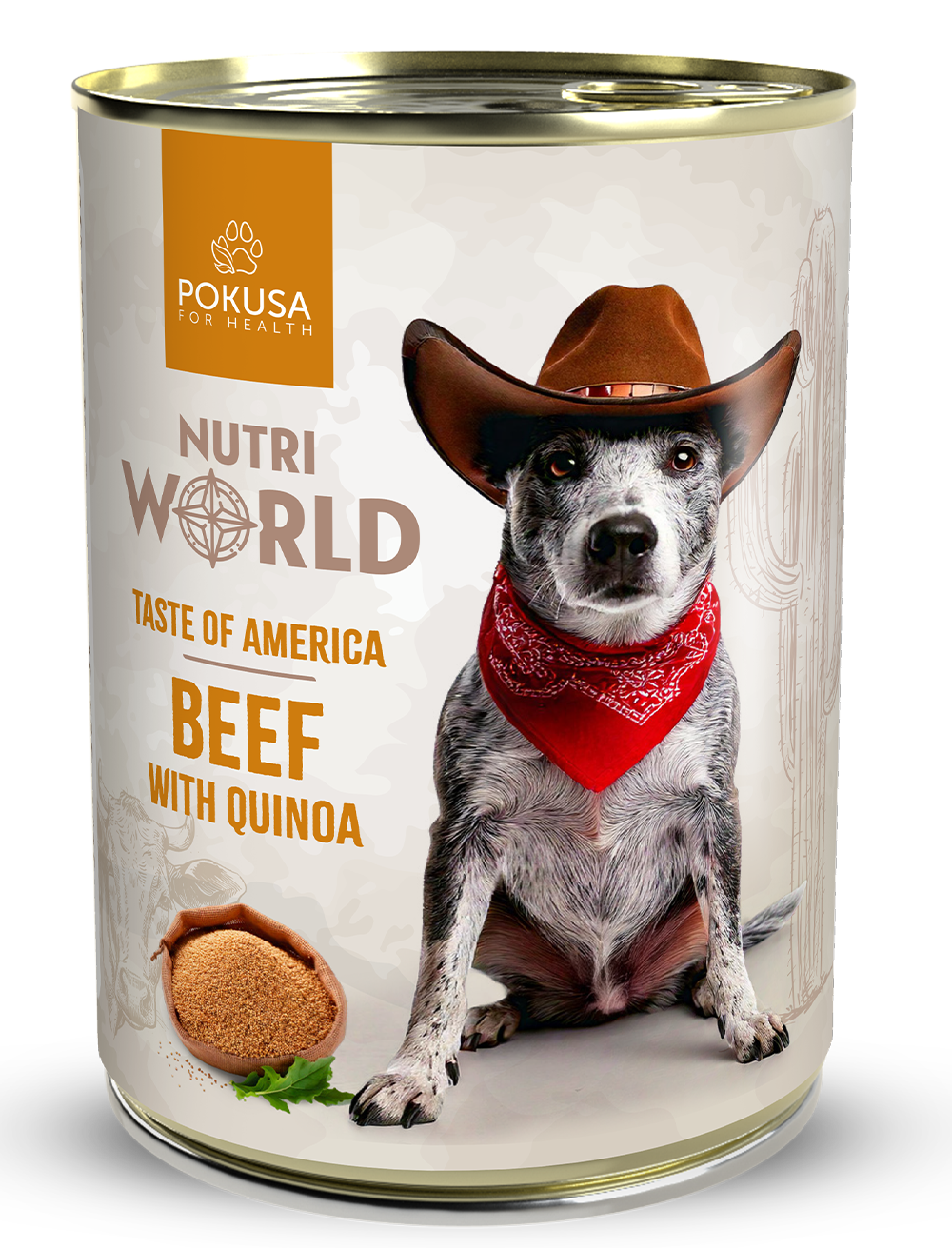 Puszka Nutri World Ameryka - wołowina z quinoa