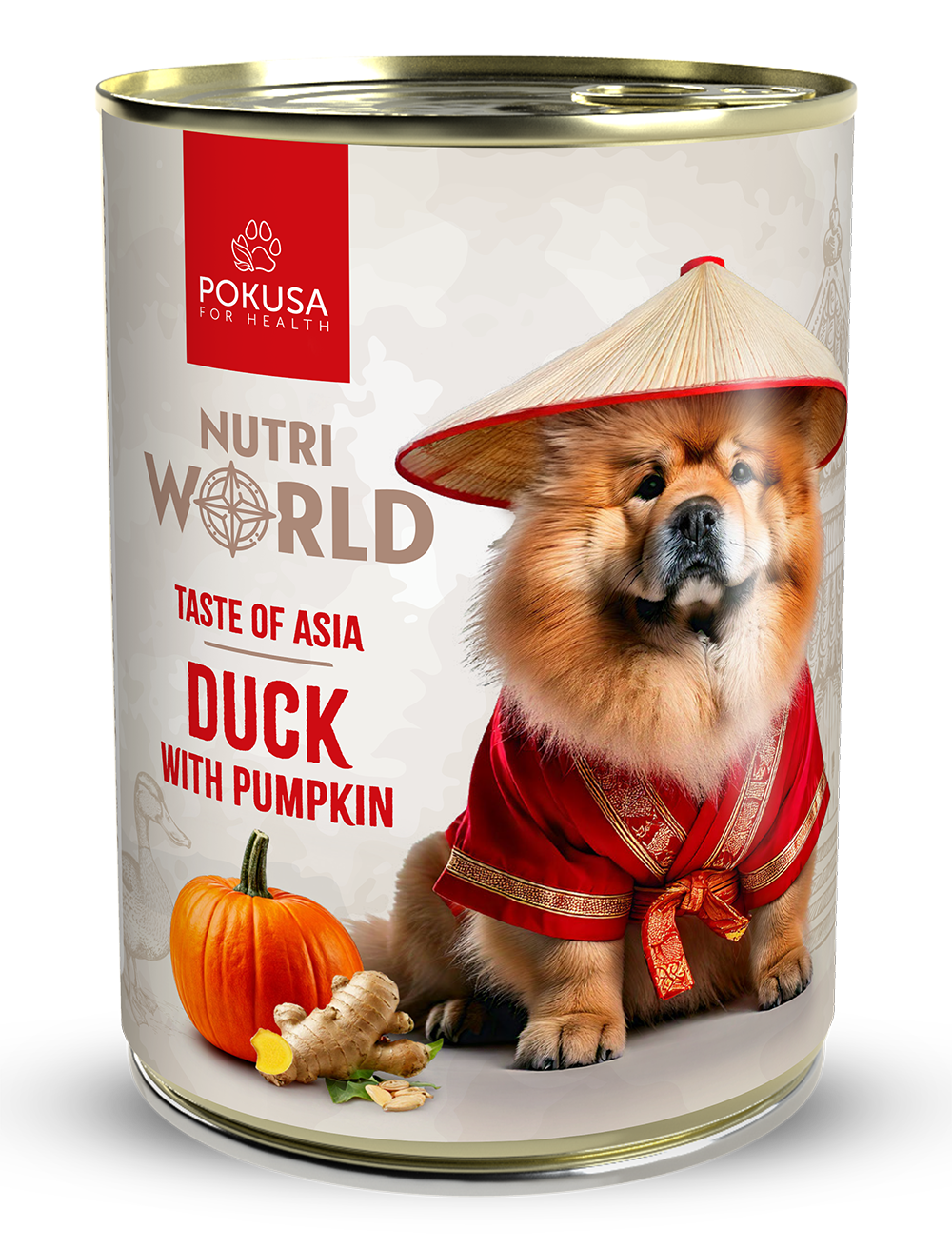 Puszka Nutri World Azja - kaczka z dynią